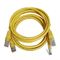 Kabel-gelbes Verbindungskabel-Ethernet-Kabel Cat5e UTPs Cat5 für Computer und Router